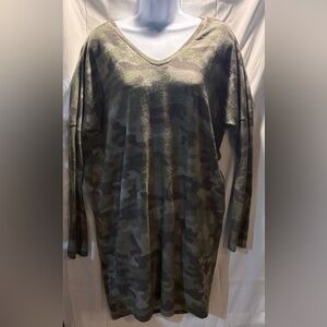 Antistar Camouflage Fleece Pajama Dress - Large